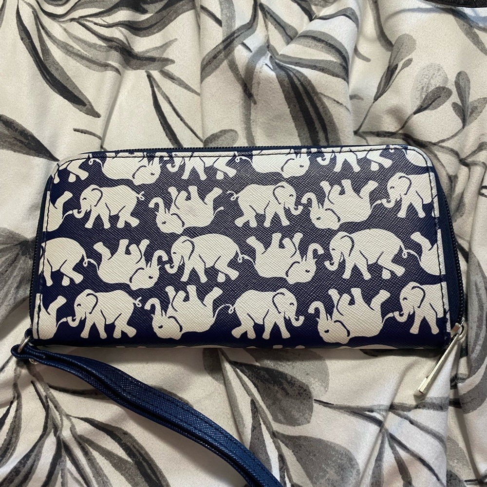 Elephant print wallet